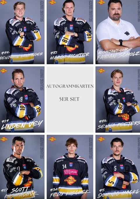 Autogrammkarten- 5er Set