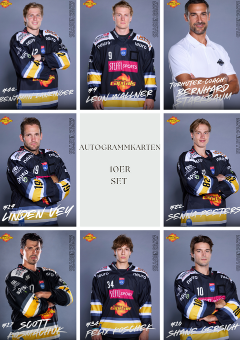 Autogrammkarten- 10er Set