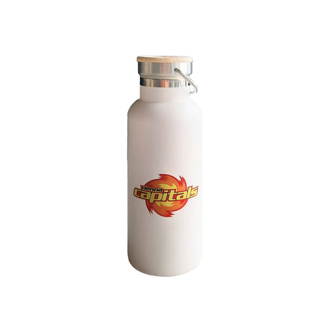 Thermosflasche Edelstahl weiß